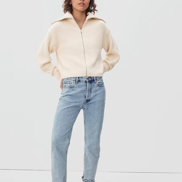 Everlane | Chunky Cardigan Knit | Canvas Cream | Size M - Picture 4 of 9